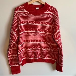 Gap - Striped Red and White Sweater